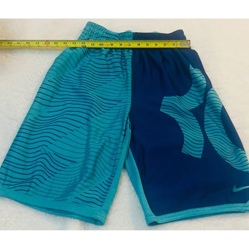 Nike KD Kevin Durant Basketball Shorts Mens Small Blue Teal Dri-FIT Graphic